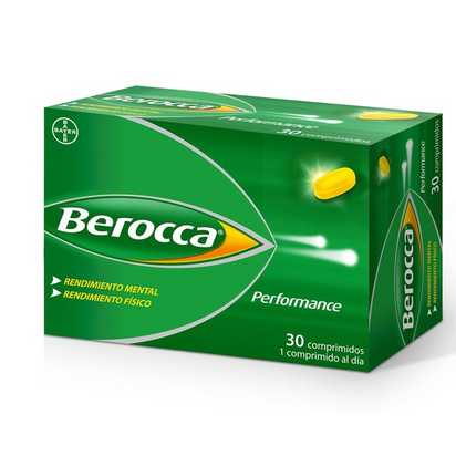 Berocca Performance Vitaminas e Rendimiento Bayer 30 Comprimidos